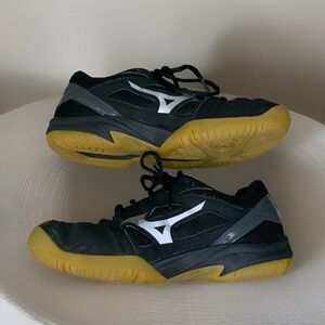 Mizuno Cyclone Speed 2 Volleyball Shoes Womens 8.5 Black Silver Gum V1GC198004